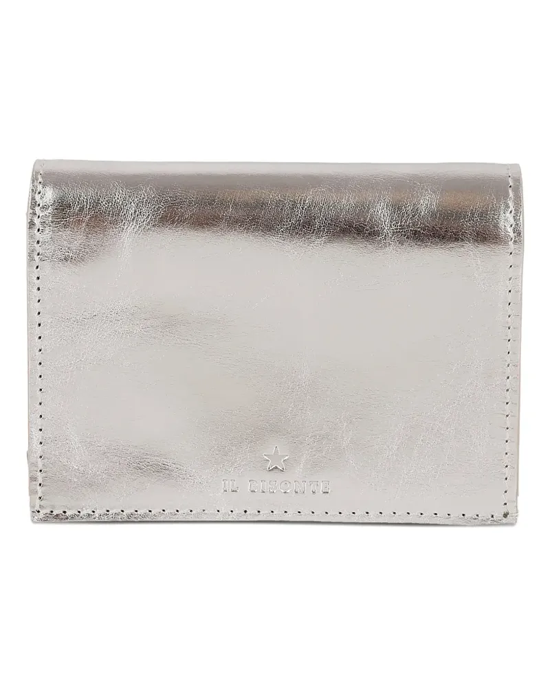 IL BISONTE Kleines Oliveta Portemonnaie - Silber Silber