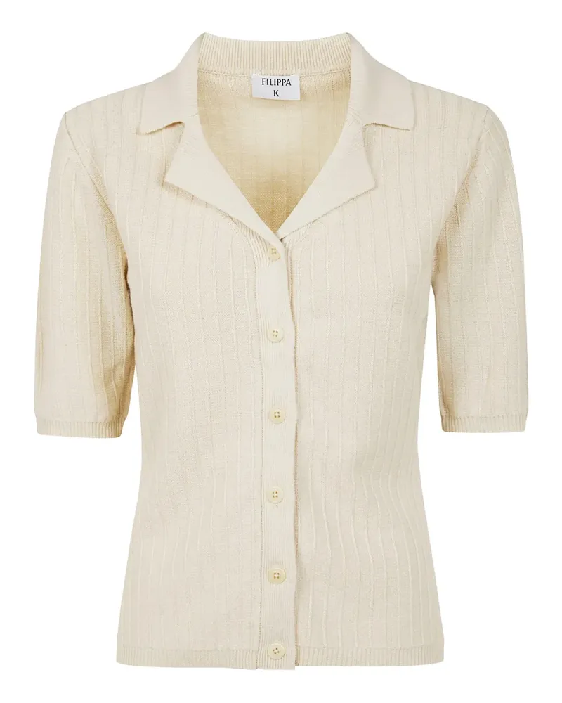 Filippa K Gerippter Cardigan - Nude Nude
