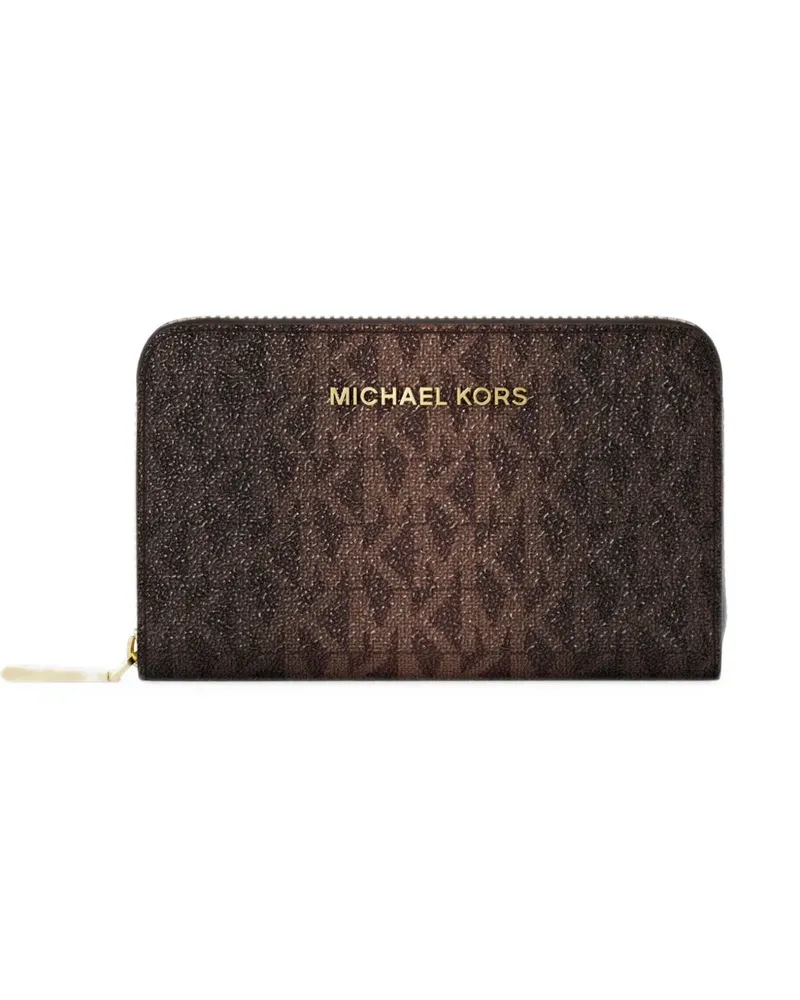 Michael Kors Kleines Portemonnaie mit Logo - Braun Braun