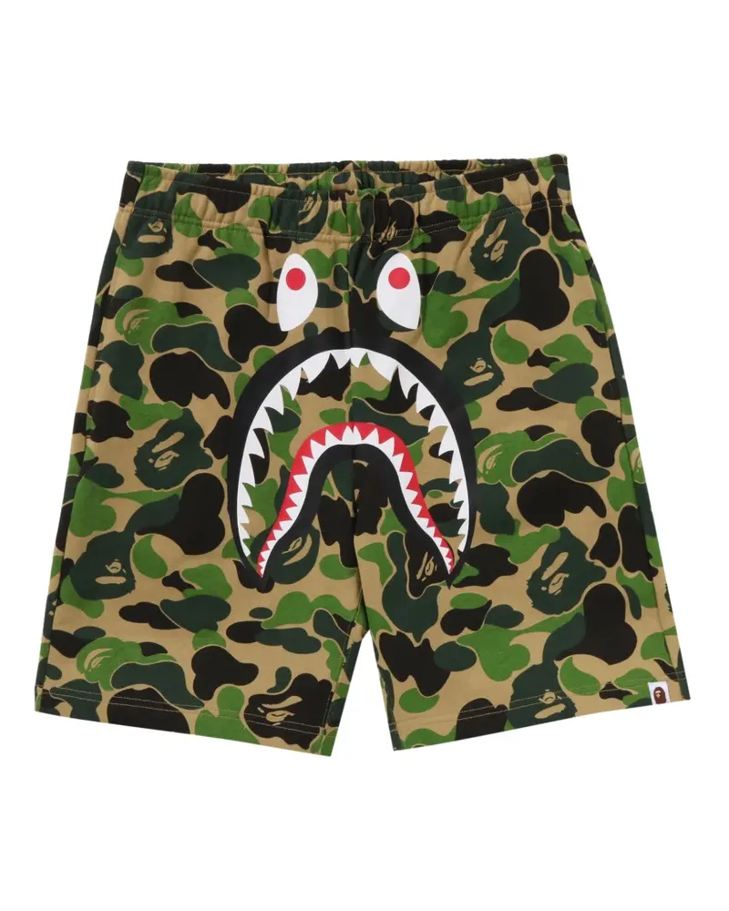 BAPE 1st Camo Shark camuflage-pattern shorts - Nude Nude