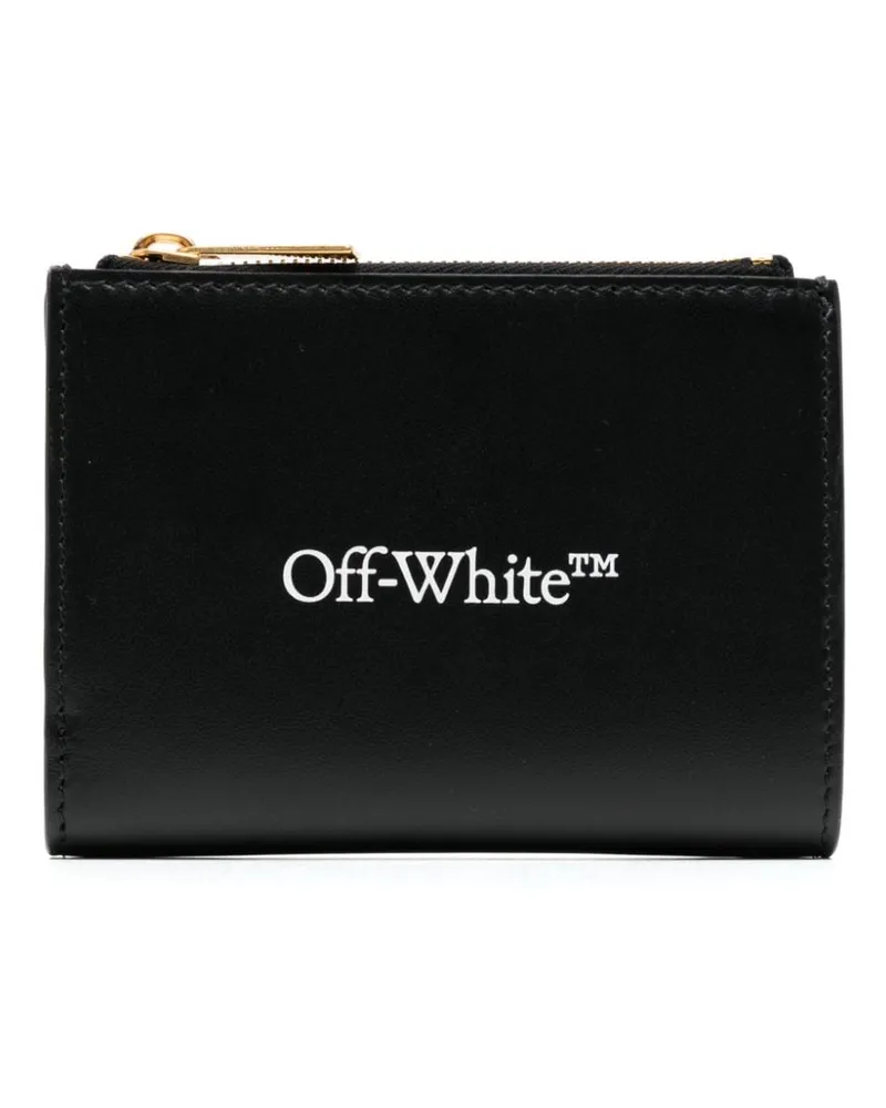 OFF-WHITE Portemonnaie mit Logo-Print Schwarz