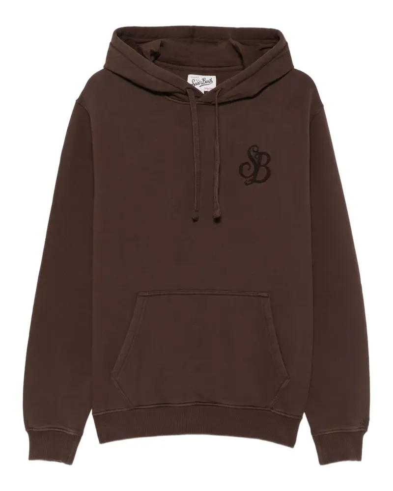 MC2 Saint Barth Hoodie mit Logo-Stickerei - Braun Braun