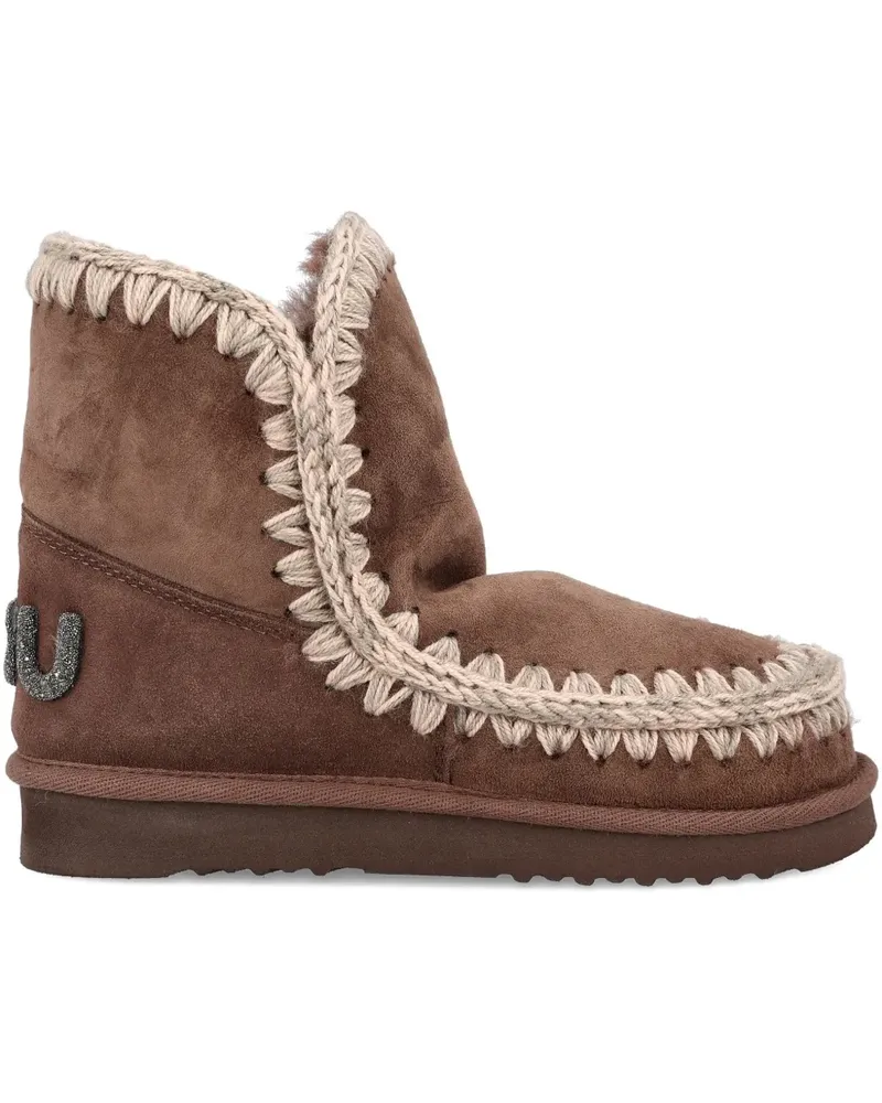 Mou crochet-trim boots - Braun Braun