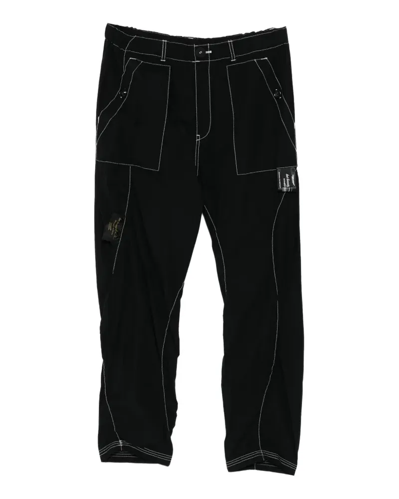 Undercover contrast-stitch trousers - Schwarz Schwarz