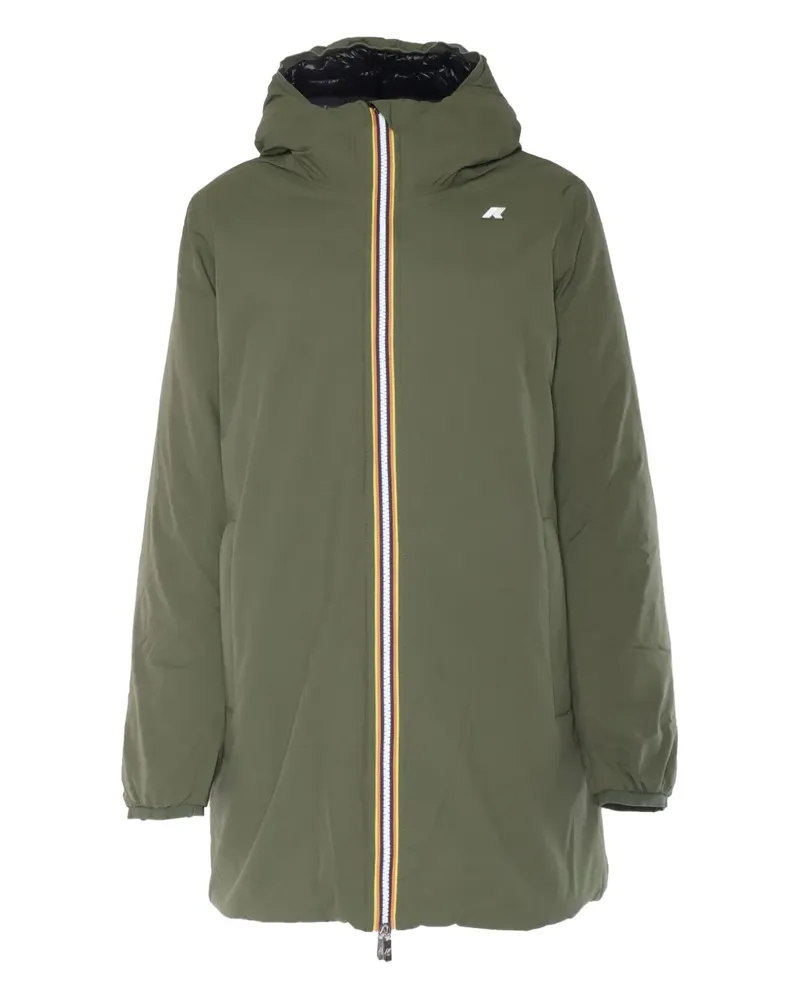 K-Way Gesteppter Sophie Parka im Layering-Look - Grün Grün