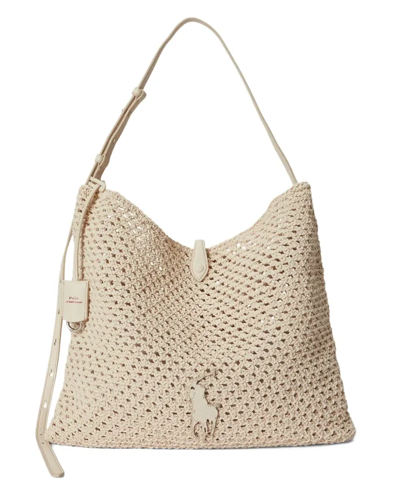 Ralph Lauren Gehäkelte Umhängetasche - Nude Nude