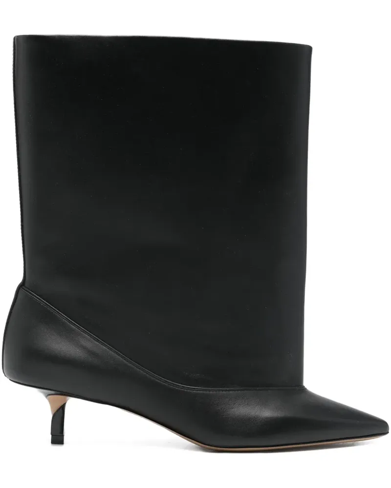 Jacquemus Spitze Stiefel mit Kitten-Heel-Absatz 45mm - Schwarz Schwarz