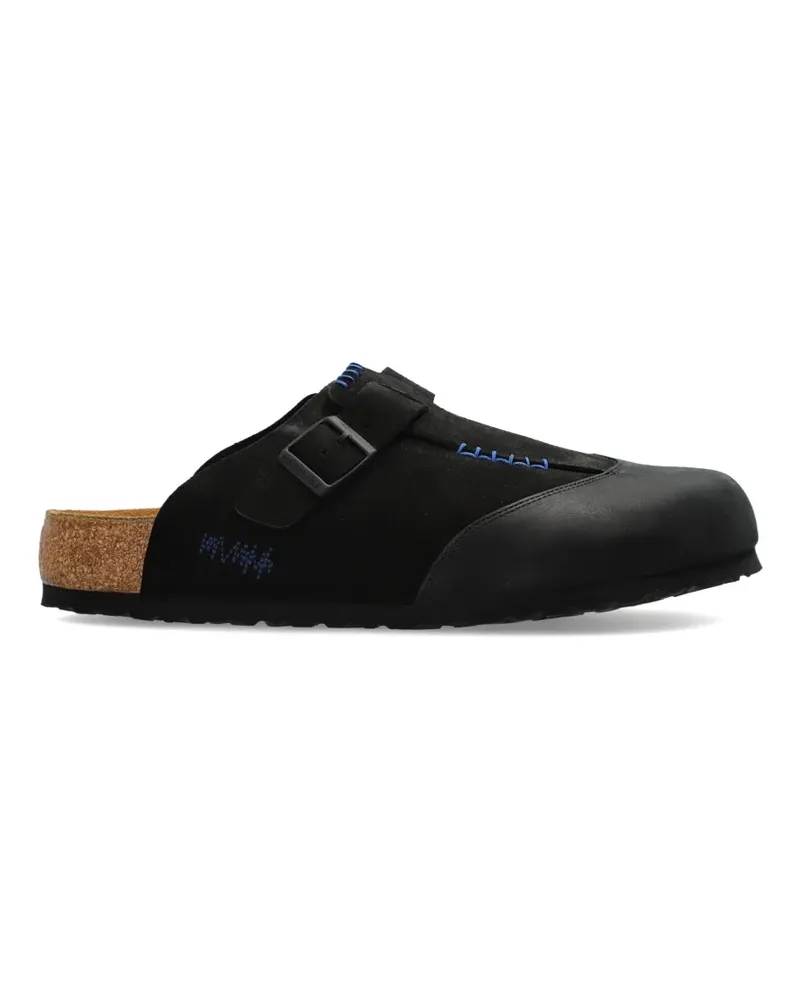 Birkenstock Boston Adererror Mules mit Schnalle - Schwarz Schwarz