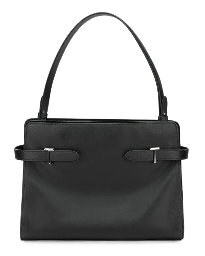 Le Tanneur large Emie leather shoulder bag - Schwarz Schwarz