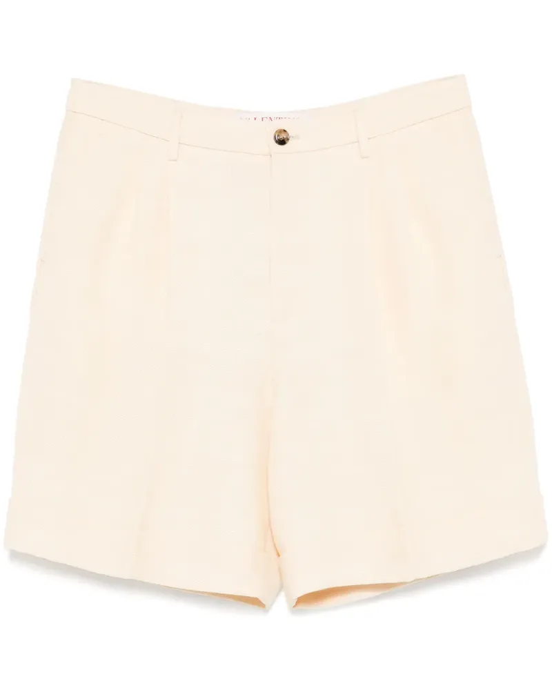 Valentino Garavani Texturierte Shorts - Nude Nude