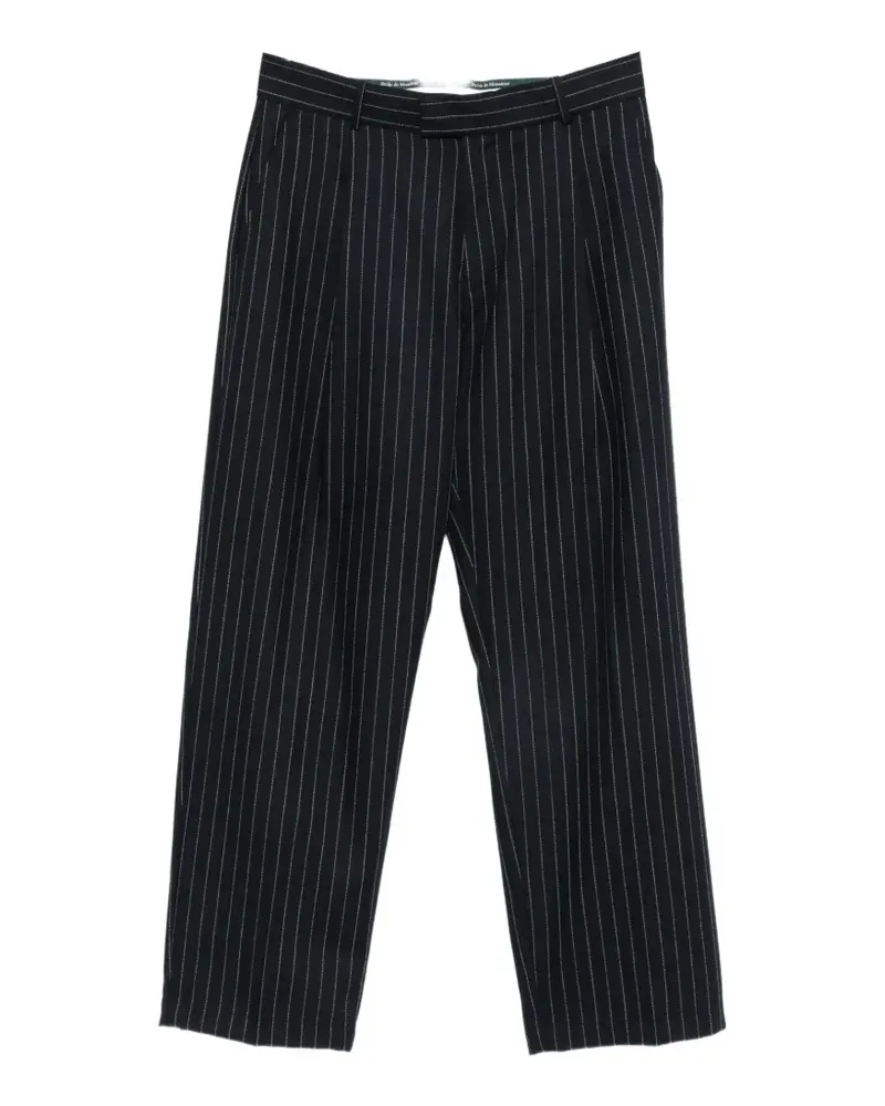 Drôle de Monsieur Bundfaltenhose mit Nadelstreifen - Blau Blau