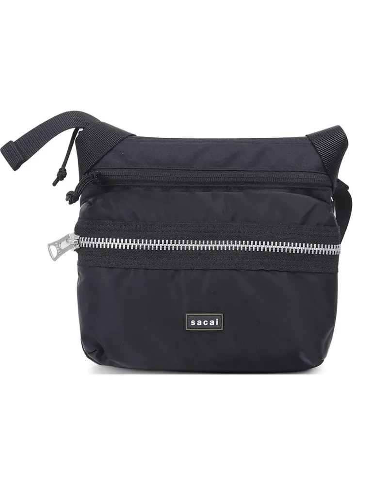 Sacai zip-pocket detail bag - Schwarz Schwarz