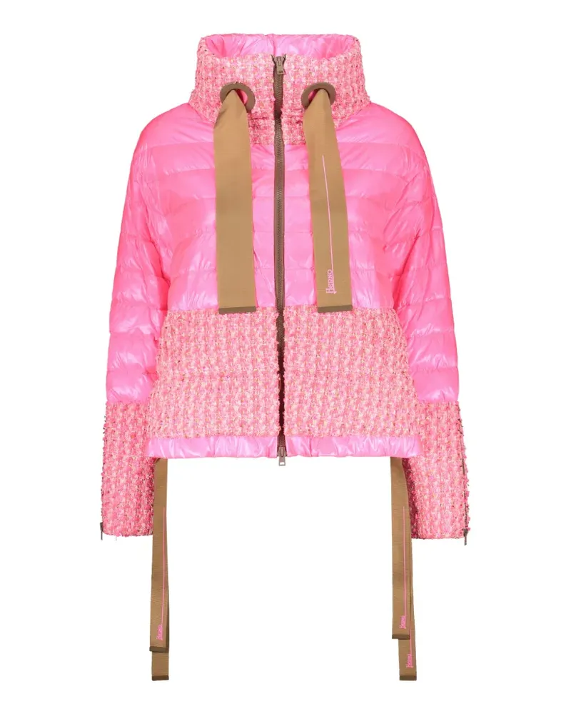 Herno high-neck zip-fastening jacket - Rosa Rosa