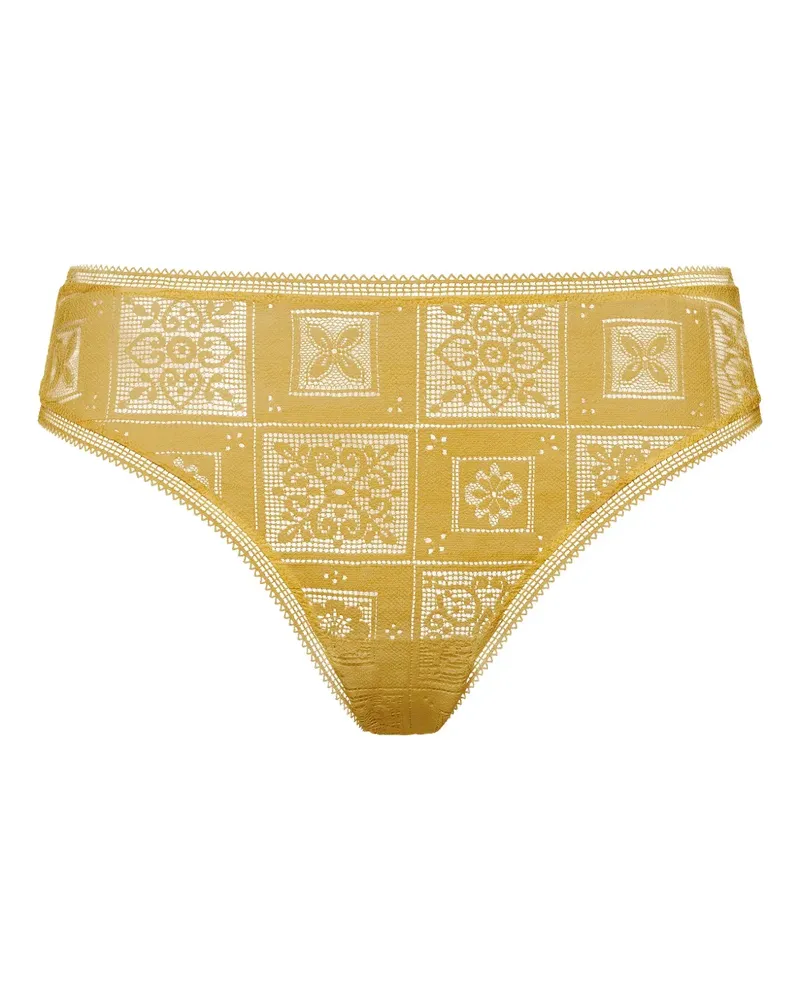 Eres Mandala Tanga mit Muster - Gelb Gelb