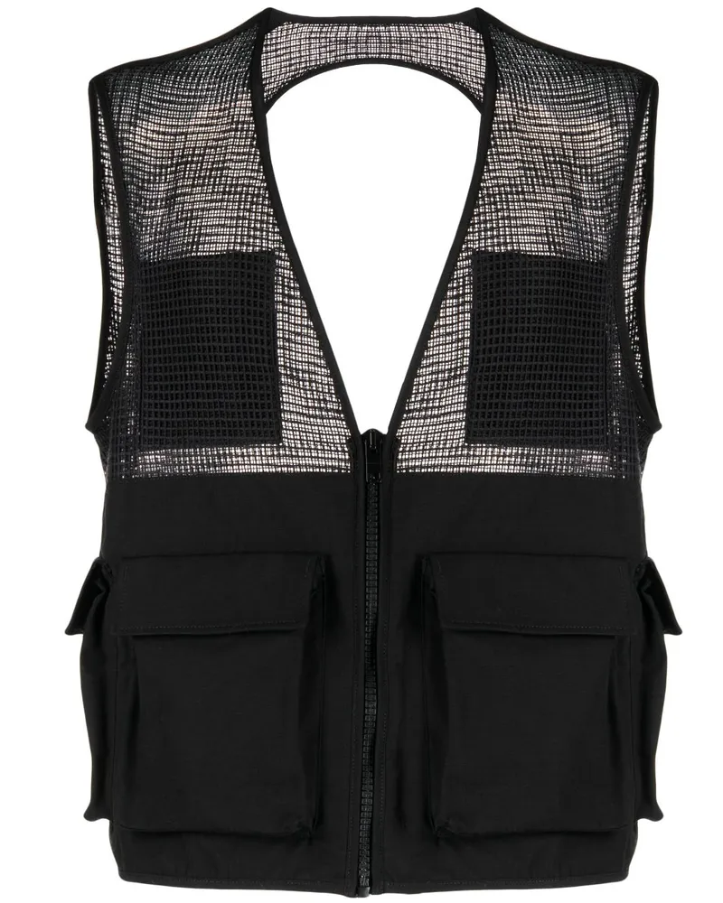 Givenchy Utility-Weste mit Reißverschluss - Schwarz Schwarz