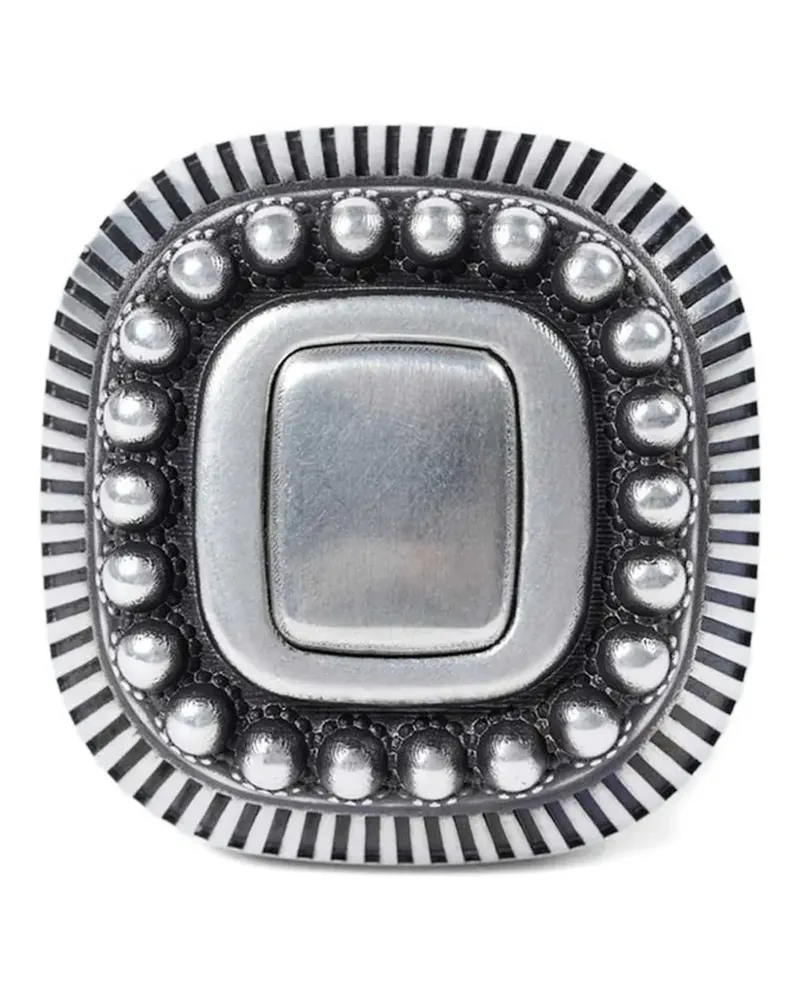 Ann Demeulemeester Char wide ring - Silber Silber