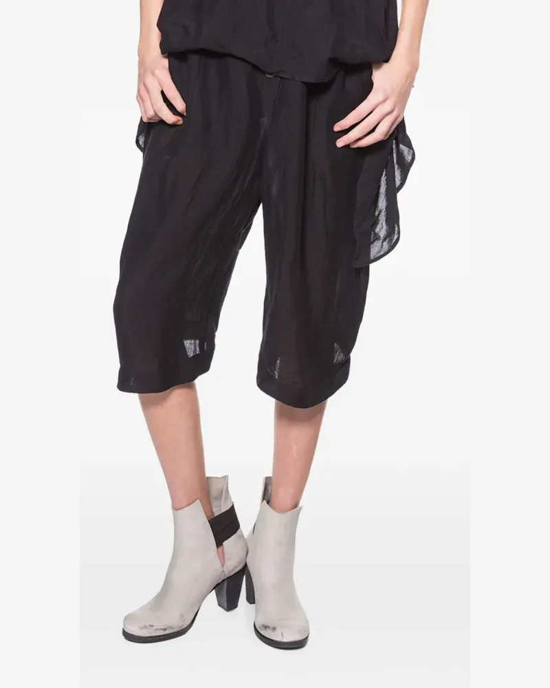 Lost and Found Knielange Shorts - Schwarz Schwarz