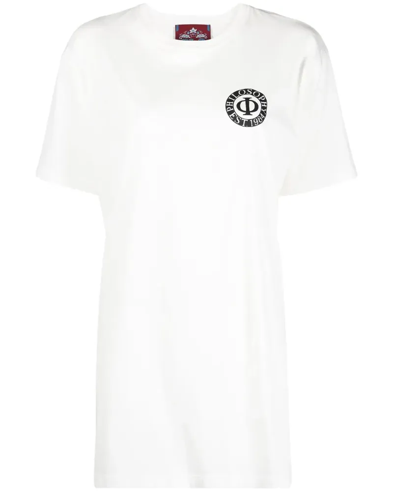Philosophy Di Lorenzo Serafini T-Shirt mit Logo-Print - Weiß Weiß