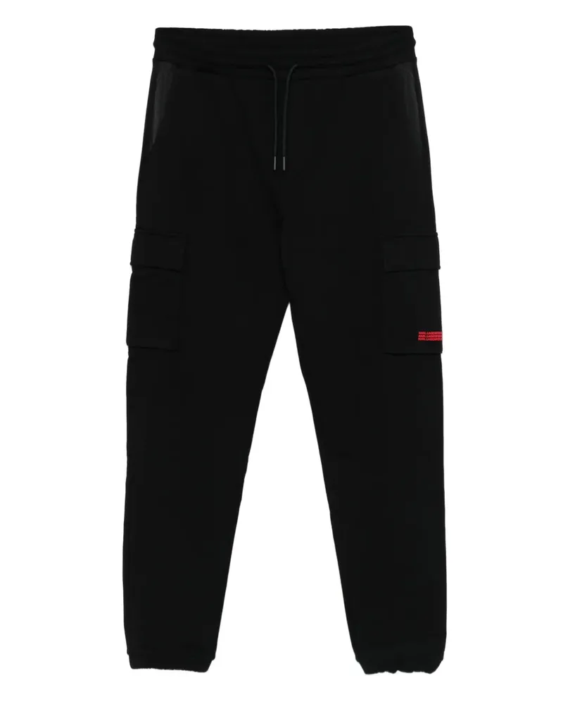 Karl Lagerfeld Cargohose mit geradem Bein - Schwarz Schwarz