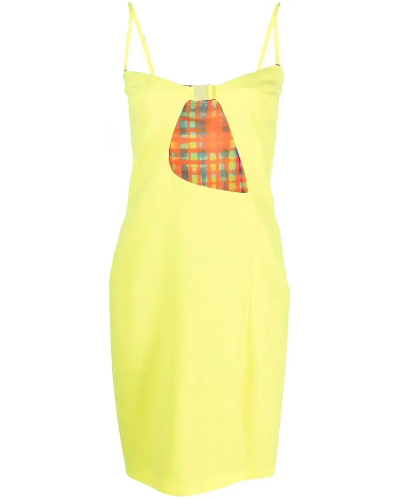 Dsquared2 Minikleid mit Cut-Outs - Gelb Gelb