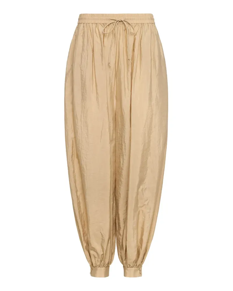 Cinq à Sept tumbled woven trousers - Nude Nude