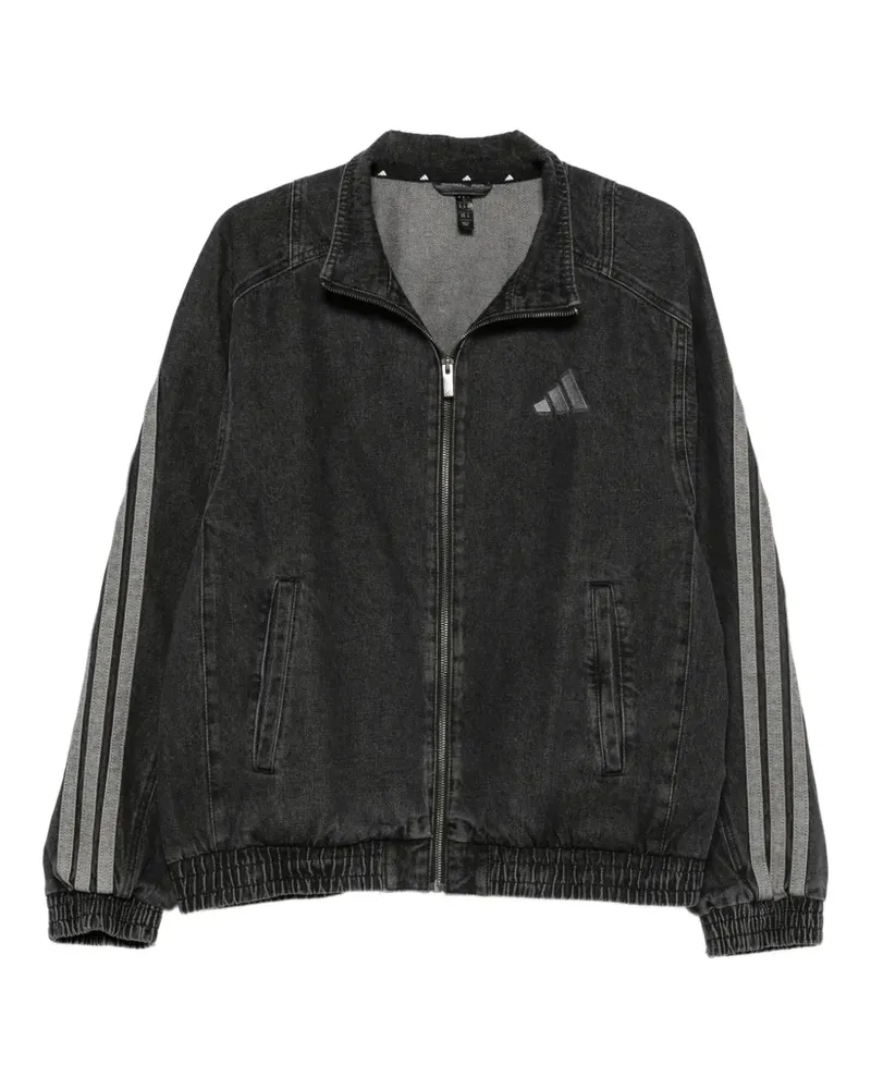 adidas Jacke mit Logo-Stickerei - Schwarz Schwarz