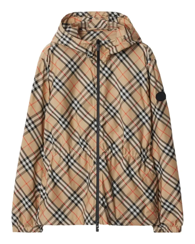 Burberry Leichte Jacke mit Check - Nude Nude