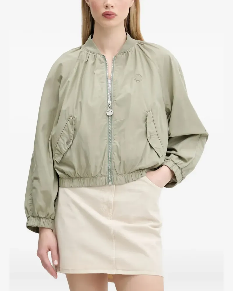 HUGO BOSS Happy  Cropped-Jacke mit Logo - Grün Grün