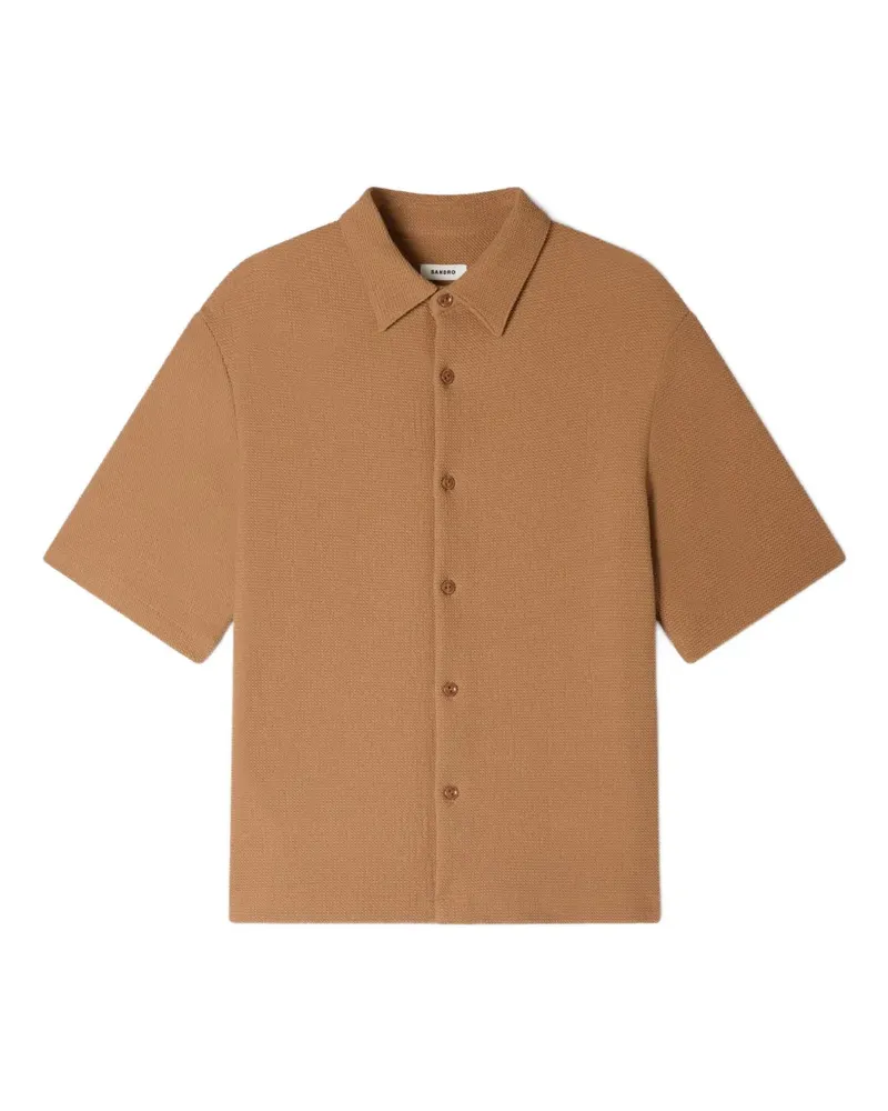 Sandro Strukturiertes Hemd - Braun Braun