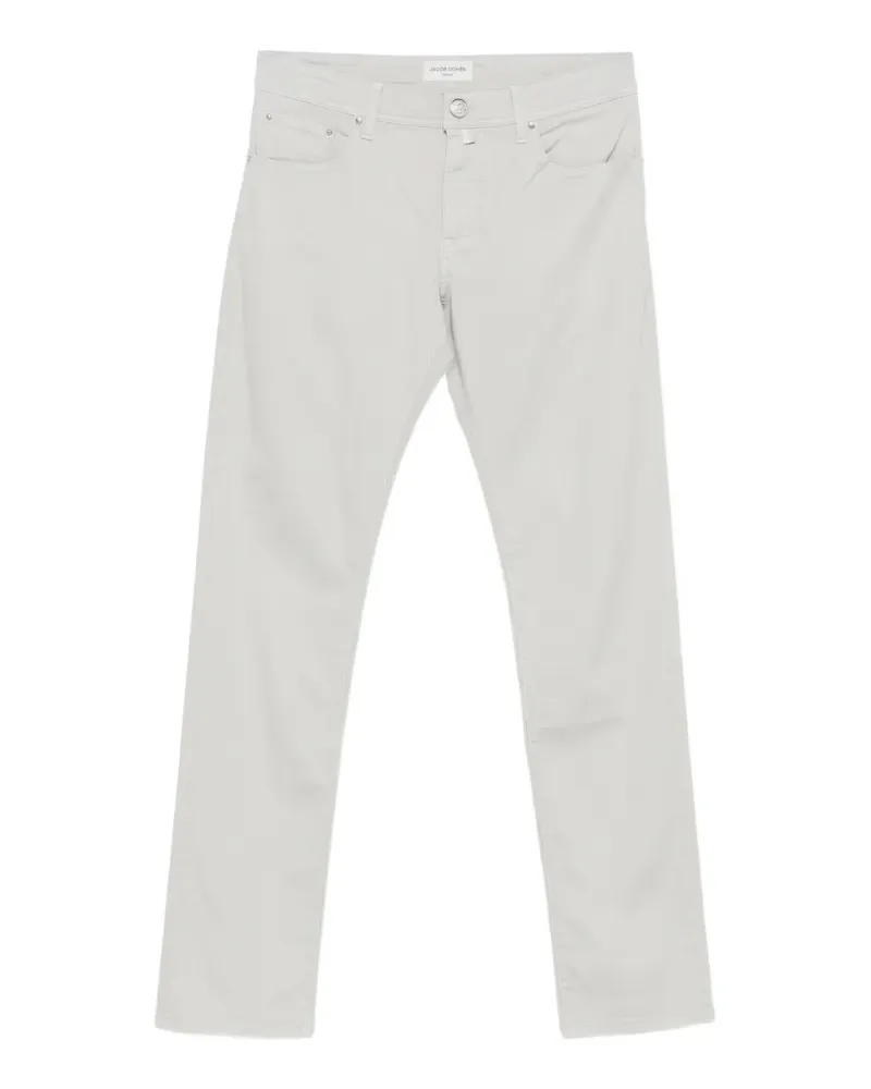 Jacob Cohën Straight-Leg-Jeans mit Logo-Patch - Weiß Weiß