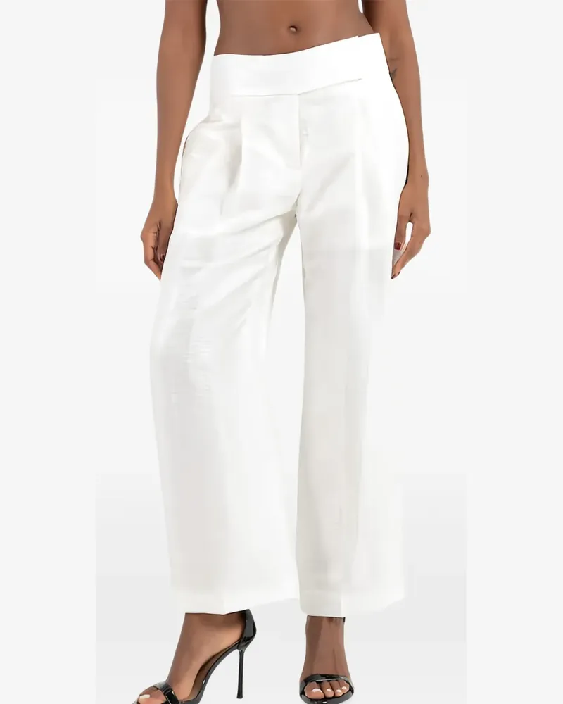 HUGO BOSS wide-leg trousers - Weiß Weiß