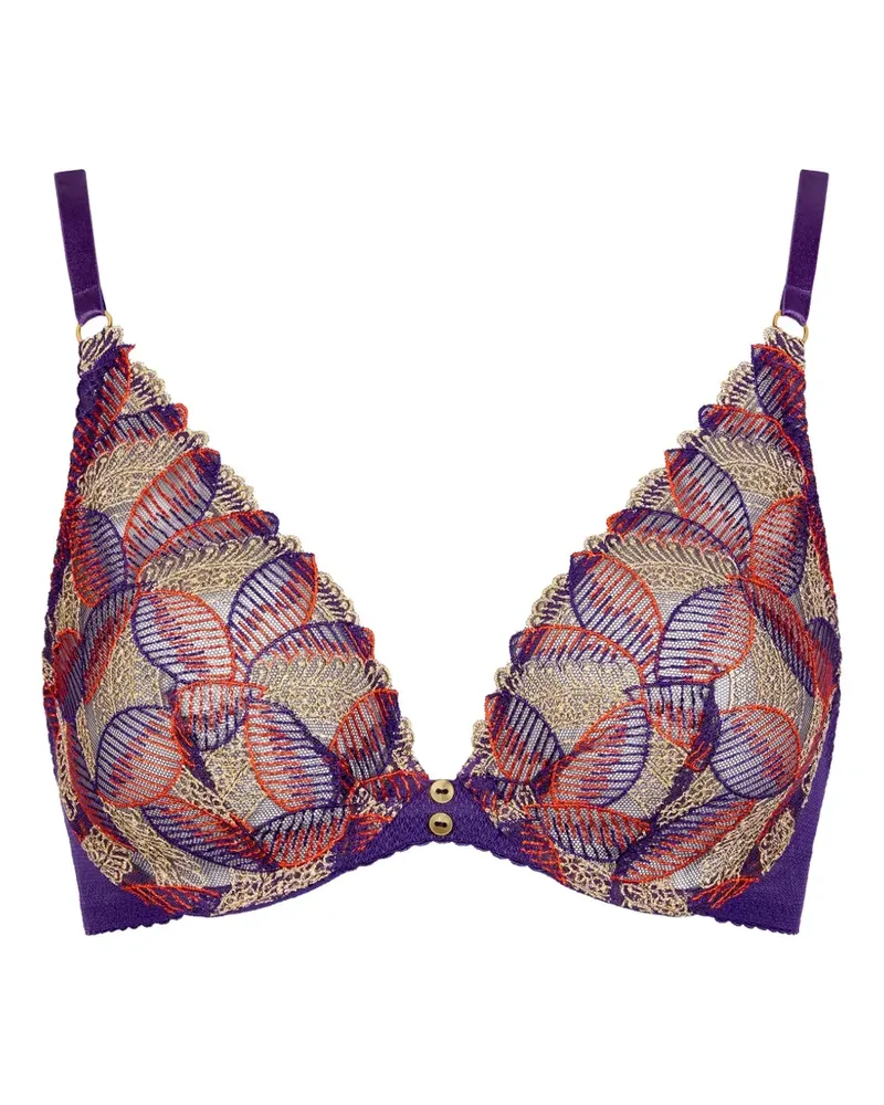Aubade Life Celebration Triangel-BH mit Stickerei - Violett Violett