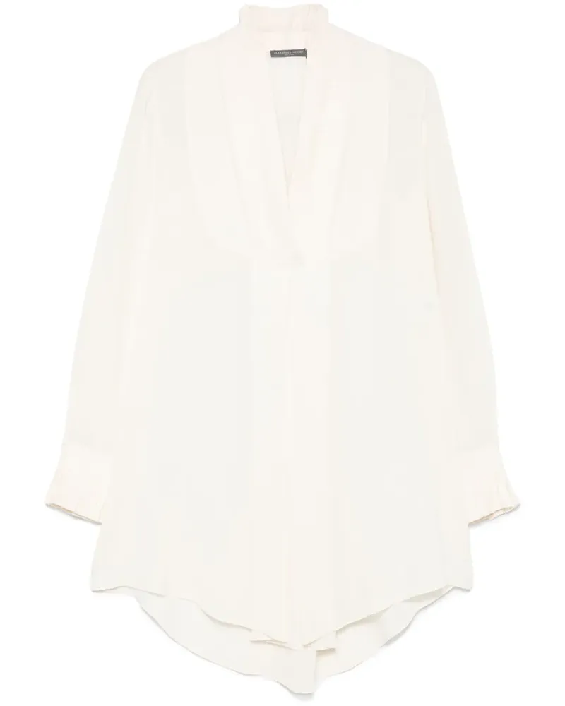 Alexander McQueen Bluse aus Seide - Nude Nude