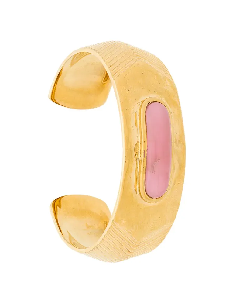 Aurélie Bidermann Vergoldete 'Peggy' Armspange - Gelb Gelb