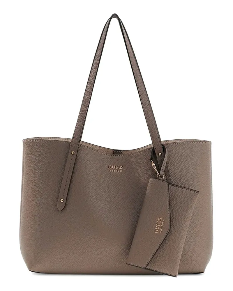 Guess pebbled-effect tote bag - Grau Grau