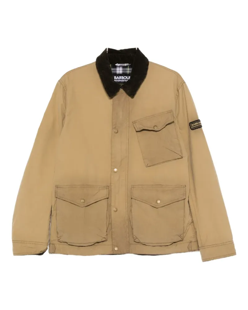 Barbour Jacke mit Klappentasche - Nude Nude