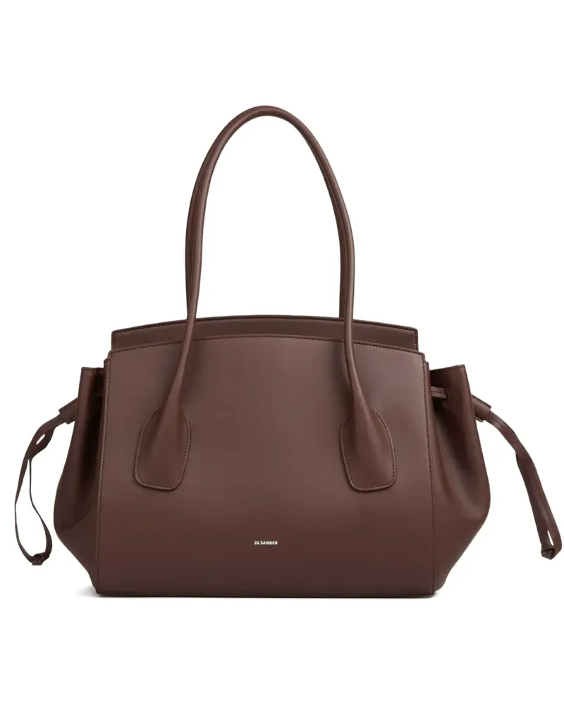 Jil Sander Voyage Tote Bag mit Kordelzug - Braun Braun