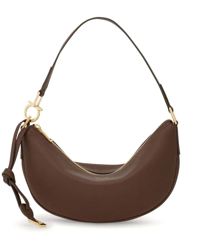 Ferragamo Hobo S Schultertasche - Braun Braun