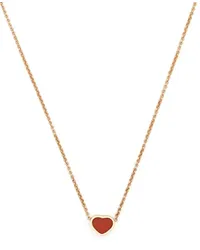 Chopard 18kt My Happy Heart Rotgoldhalskette Rosa