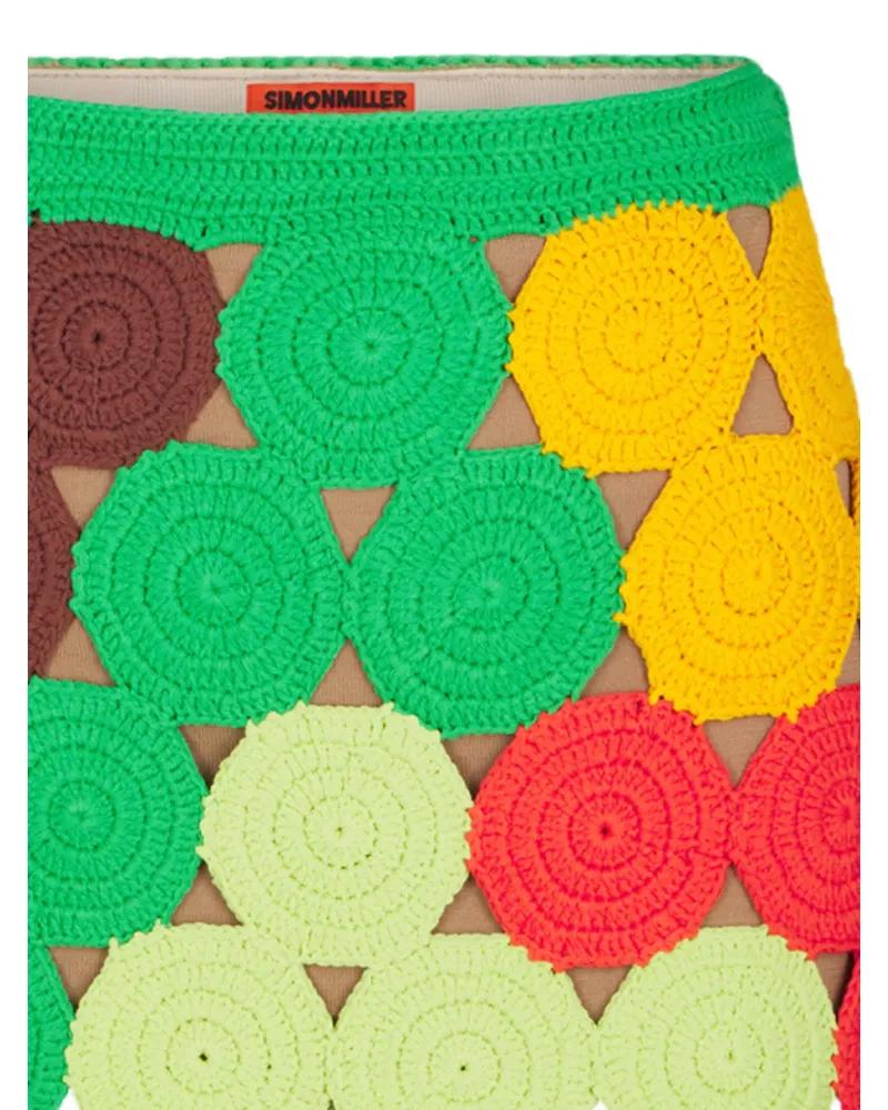 Simon Miller Gehäkelter Beep Minirock - Grün Grün