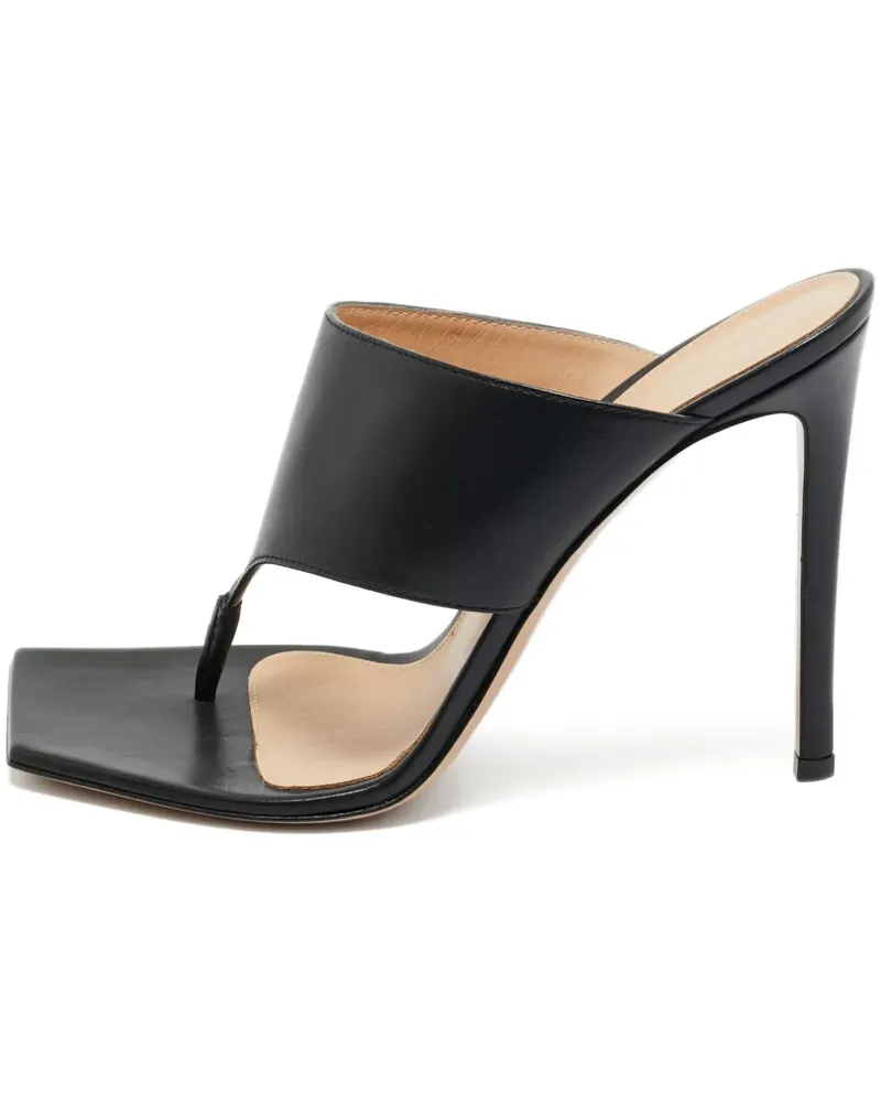 Gianvito Rossi Sandalen mit eckiger Kappe - Schwarz Schwarz