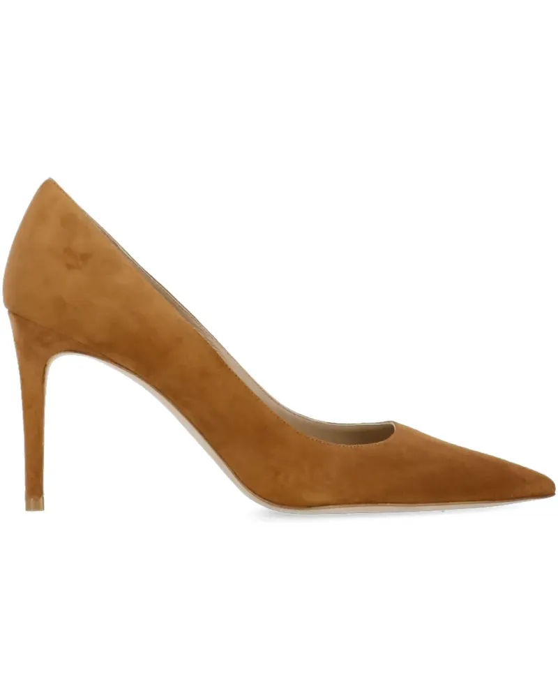 Stuart Weitzman Spitze Pumps aus Wildleder 90mm - Braun Braun