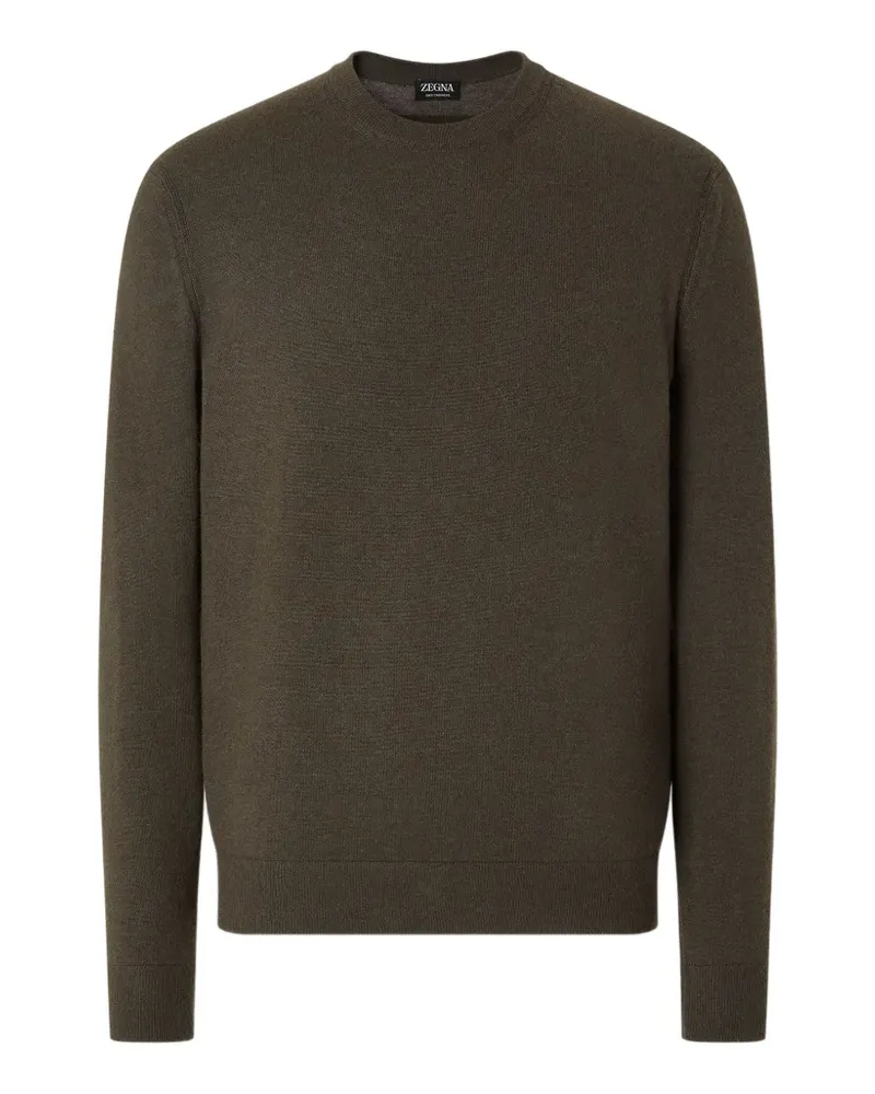 Ermenegildo Zegna Oasi Kaschmirpullover mit Rundhalsausschnitt - Grün Grün