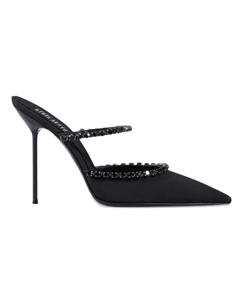 Paris Texas Lidia crystal-embellished pointed mules - Schwarz Schwarz