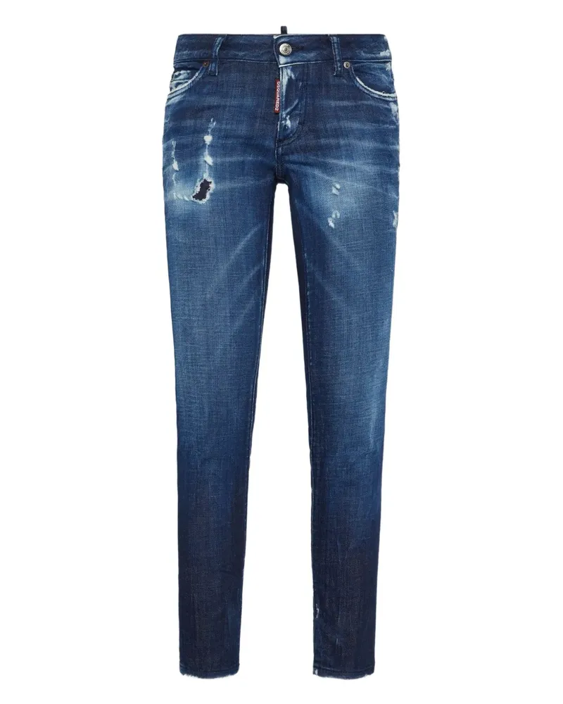 Dsquared2 Skinny-Jeans im Distressed-Look - Blau Blau
