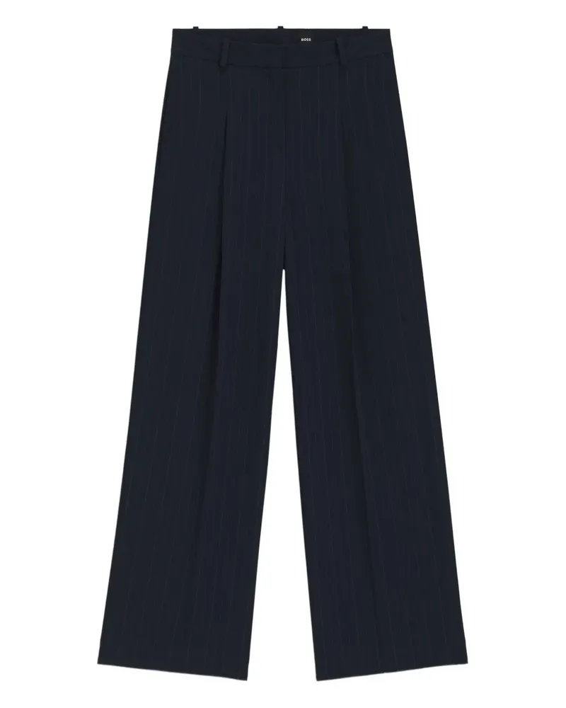 HUGO BOSS Gestreifte Hose - Blau Blau