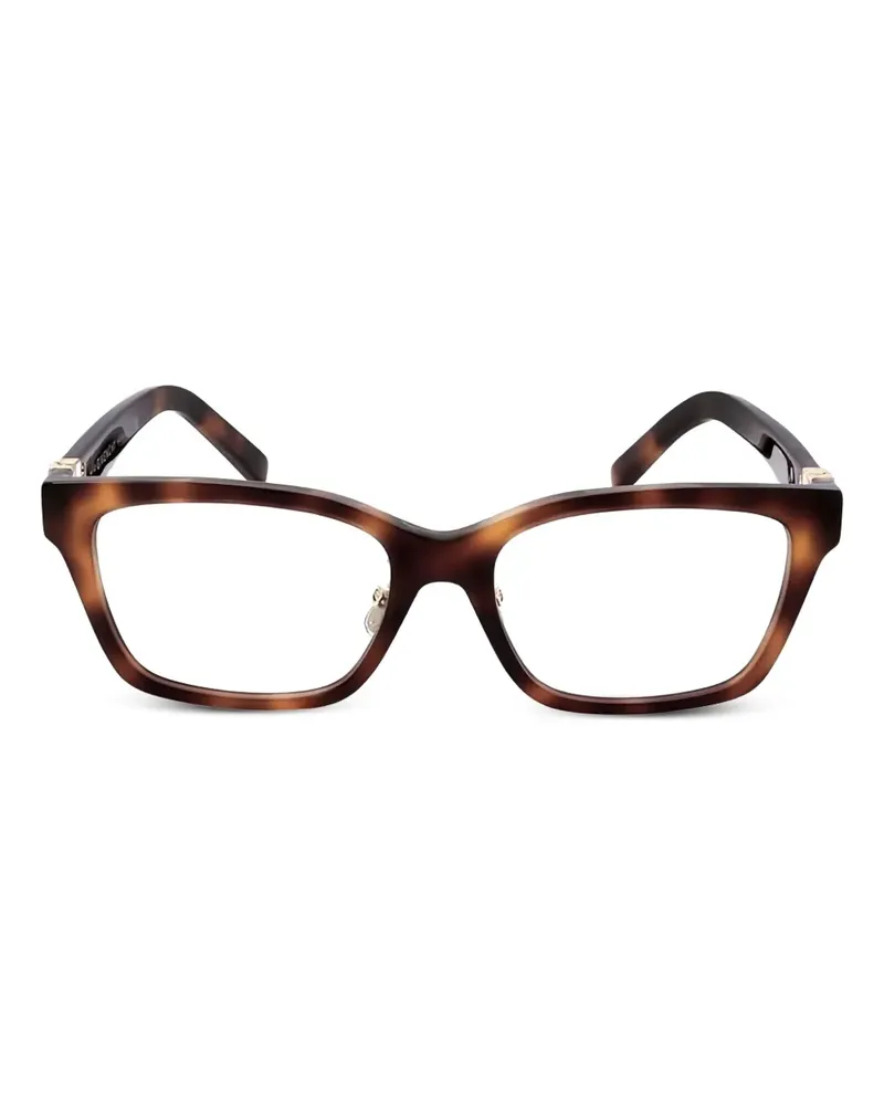 Givenchy Brille mit eckigem Gestell - Braun Braun