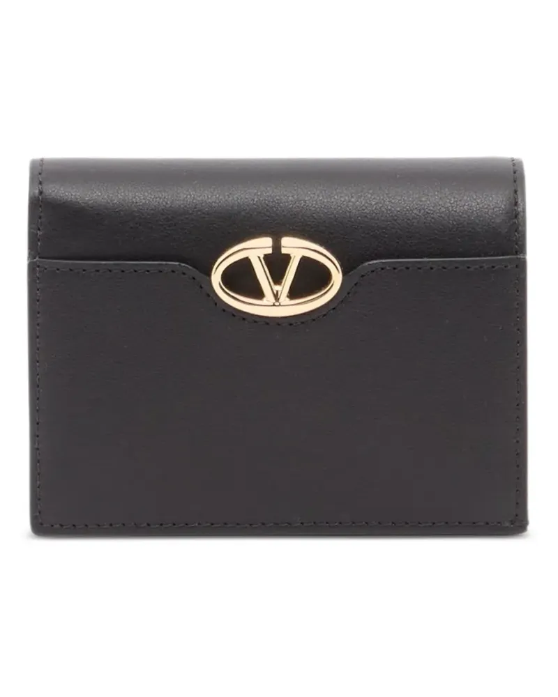 Valentino Garavani VLogo the Bold edition small calfskin wallet - Schwarz Schwarz