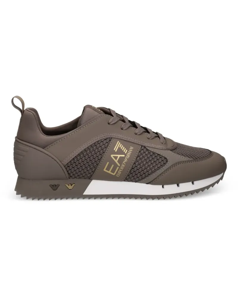 EA7 Sneakers mit Mesh-Einsatz - Braun Braun
