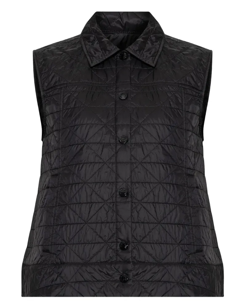 Moncler Gesteppte Weste - Schwarz Schwarz